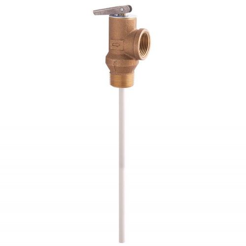 Watts 0066123 3/4 Inch 100# 210F 8 Inch Ext T&P Valve