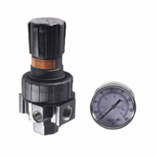 Parker Watts Fluid Air 06R318AC 1/2" Pressure Regulator Gauge W/0-125 PSI