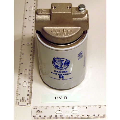 45 Gph (Flow Rate) Oil Filter 3/8" X 3/8" In Line 10 Gph (Firing Rate) 1A10g For Garber -Part# 11V-R