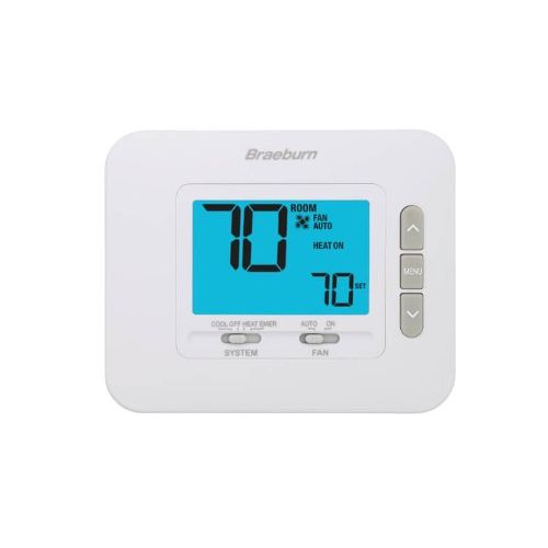 Braeburn Systems 1230 Non-Programmable Thermostat 2H/1C 