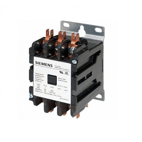 Siemens Industrial Controls 42DF35AF 3-Pole Contactor 50 Amp 120V 