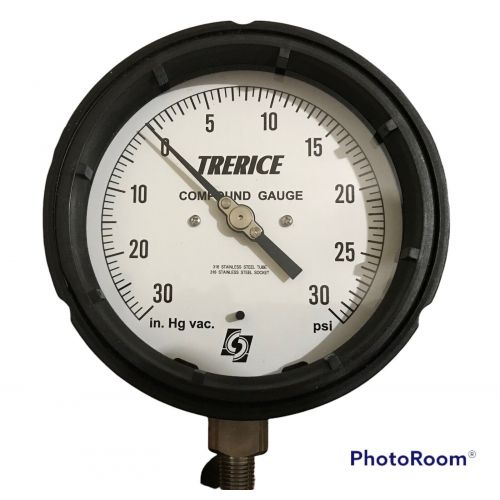 Trerice 450SS4502LA30 Bottom Mount 0-30-PSI 4.5" Dial SS 1/4" NPT