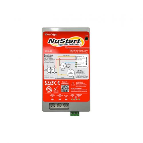 Nu-Calgon 5010-20 Nustart Compressor Soft Starter 208-230 VAC 50-60Hz 8-16 AMP RLA 1PH