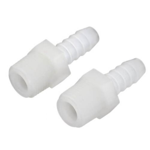 DiversiTech 701-013 3/8" Barb x 3/8" Male Nylon Garden Hose Thread Adapter (2 Pack)