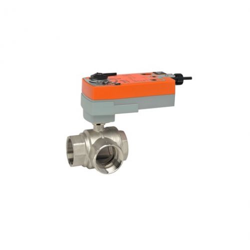 Belimo B347+AFRB24-SR 2" 3-Way Spring Return Characterized Control Valve 29Cv 180 lb-In 24V