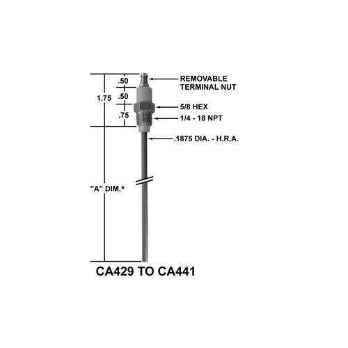 Crown Engineering CA431-1 Flame Rod/Eclipse 13093-3