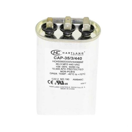 Hartland Controls CAP-35/3/440 Oval Run Capacitor 35/3MFD 370/440V