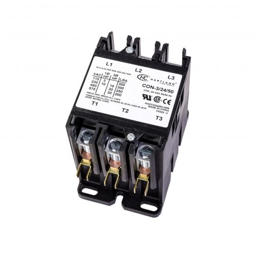 3P 24V 50Amp Contactor For Hartland Controls -Part# CON-3/24/50