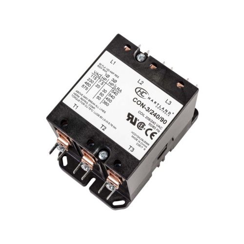 Hartland Controls CON-3/240/90 3-Pole Contactor 90A 240V