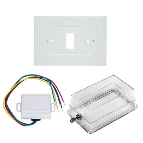 White-Rodgers F29-0222 Universal Thermostat Guard, Metal, Ring Base
