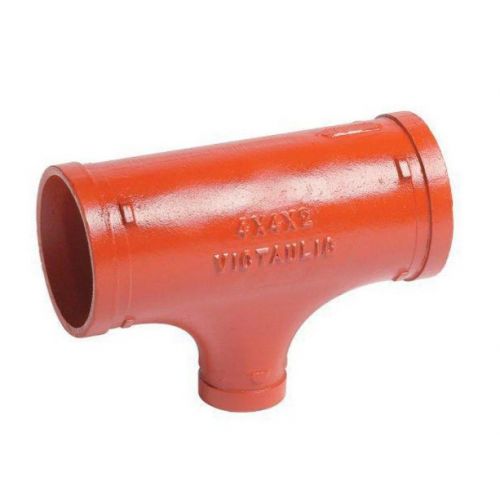 Victaulic FA84025P00 1" X 3/4" Painted Grooved Tee 25
