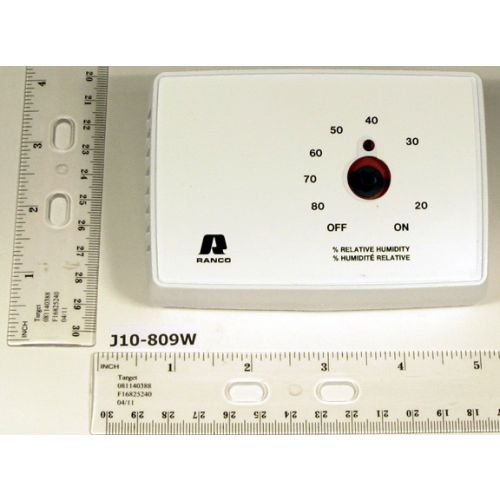 24V White Dehumidistat,20/80% For Ranco -Part# J10-809W