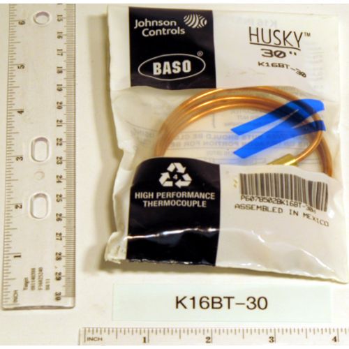 BASO Gas Products K16BT-30H Heavy Duty Thermocouple 30" Husky With Nut