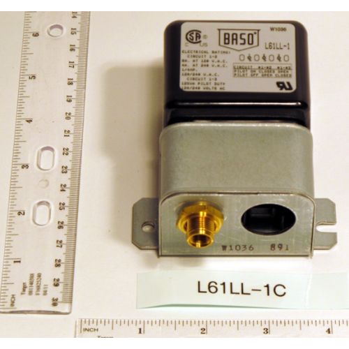 Baso Gas Products L61LL-1C Automatic Reset Pilot Switch SPDT