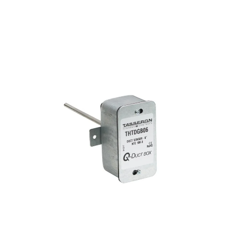 Tasseron Sensors THTDGA08 Duct Galv Box Ntc 10K-2 8 Inch