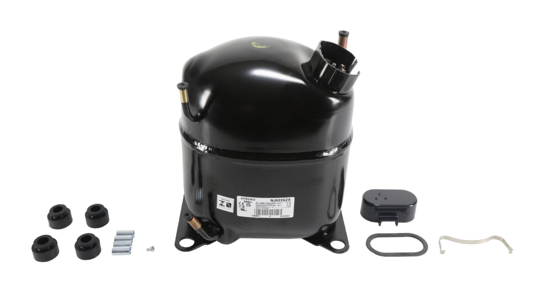 バブル　エンパシー Nidec-Embraco NJ6226ZX 1-1/4HP Compressor R134A , 460V/3P | PartsHnC