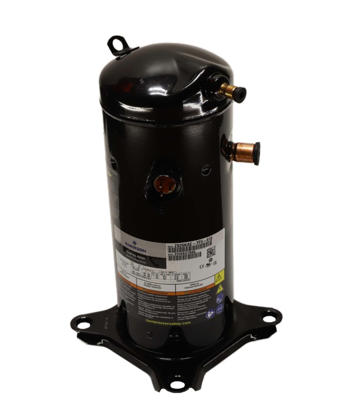 Copeland ZS26KAE-TF5-818 Scroll Compressor 26000BTU 200-230V/3PH