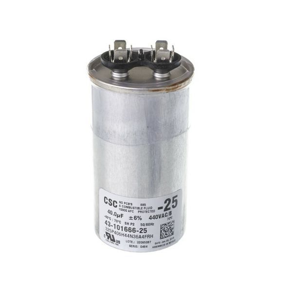 RheemRuud 4310166625 40Mfd 440V Round Capacitor PartsHnC